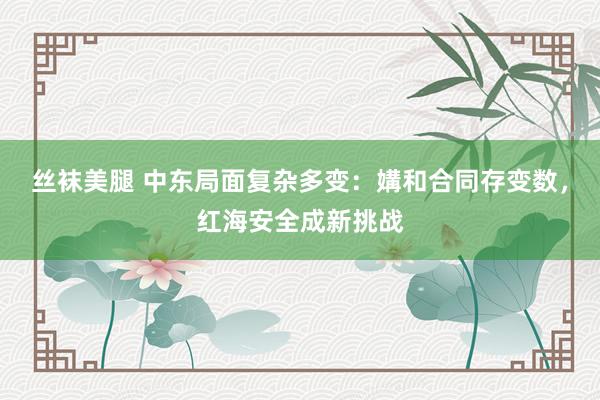 丝袜美腿 中东局面复杂多变：媾和合同存变数，红海安全成新挑战