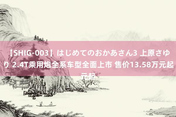 【SHIG-003】はじめてのおかあさん3 上原さゆり 2.4T乘用炮全系车型全面上市 售价13.58万元起